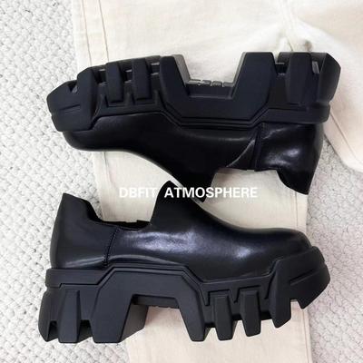 DBFIT全新巴黎风格推土机重工齿轮坦克鞋增高厚底皮鞋男女同款