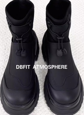 DBFIT情侣雪地靴vibe风防水户外机能徒步登山厚底增高德比短筒靴