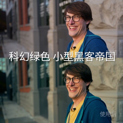 科幻绿色小型黑客帝国LUT I-LogAcePro2系列PRcubeC-Log2索尼ZVE1