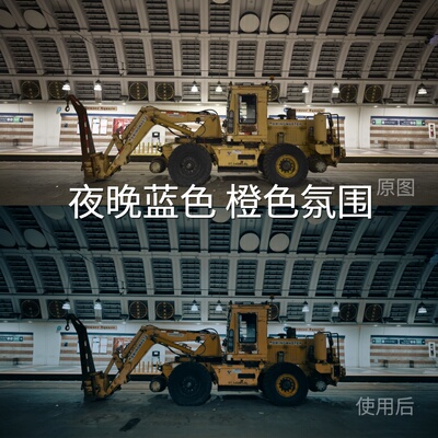 夜晚蓝色橙色氛围LUT O-LogRec.709Gamma2.4O-LogRec.大疆Action4