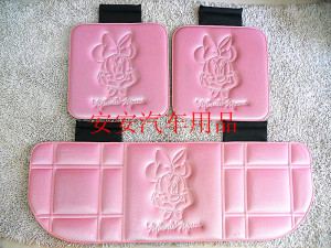 多款可选  外贸原单 四季通用金丝绒面料史努比米奇汽车坐垫3件套