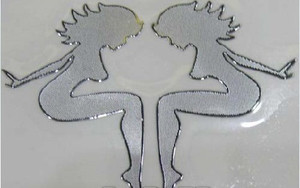 多款可选  汽车倒车镜贴纸kitty汽车后视镜贴纸 汽车车标装饰贴纸