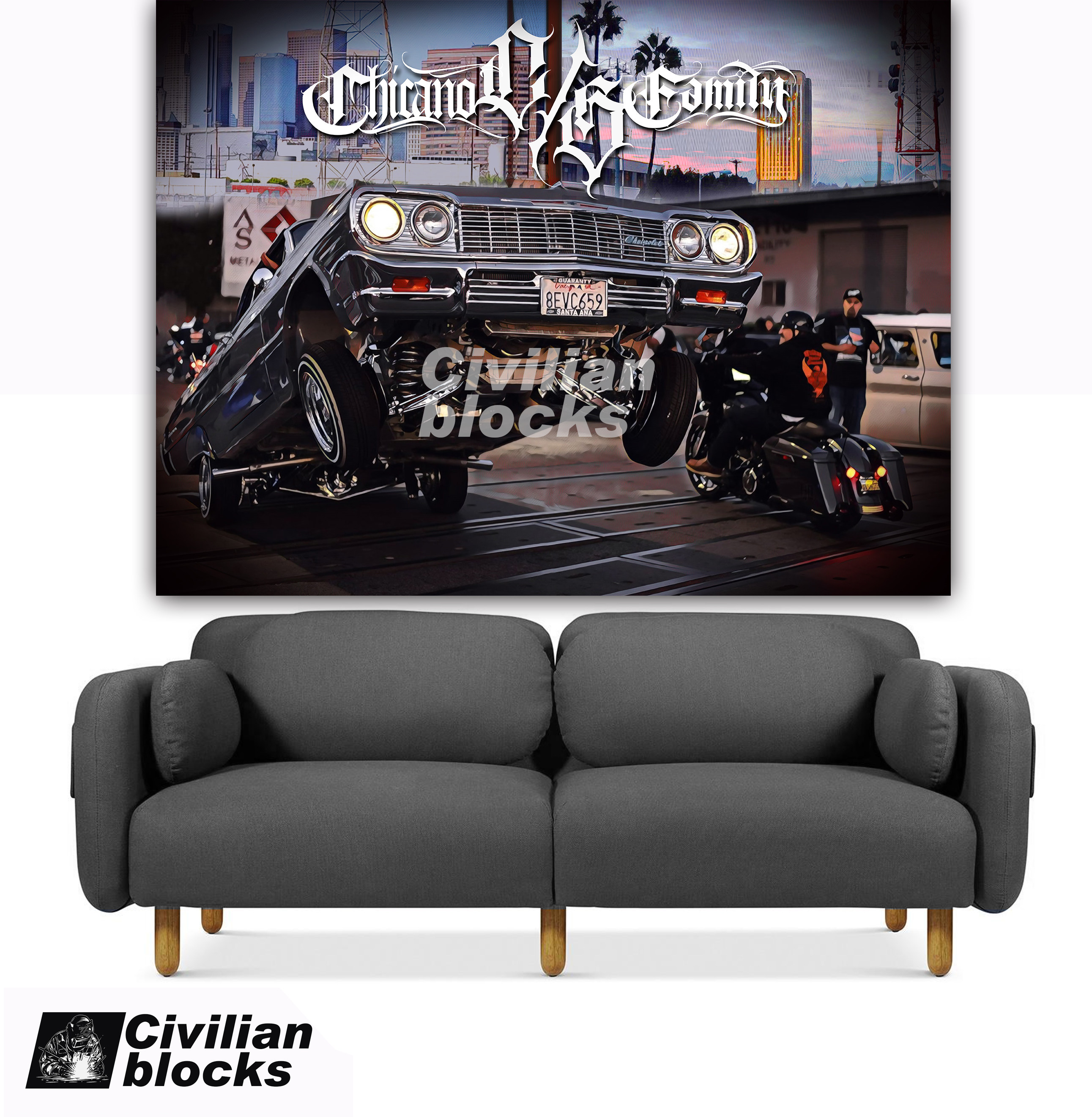 lowrider西海岸奇卡诺oldschool嘻哈说唱hiphop og汽车匪帮背景布