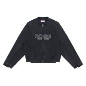 25SS不规则拼接重水洗做旧圆领卫衣外套蔡徐坤同款 Martine Rose