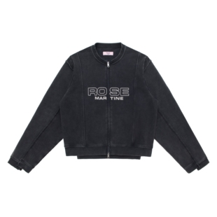 25SS不规则拼接重水洗做旧圆领卫衣外套蔡徐坤同款 Martine Rose