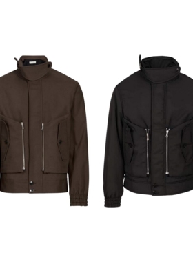 DVN 25FW Venice层次立体风琴口袋RIRI拉链解构机能立领夹克外套
