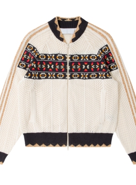 【独家重磅】25SS丝绸之路镂空拼接复古针织外套edison宋雨琦同款