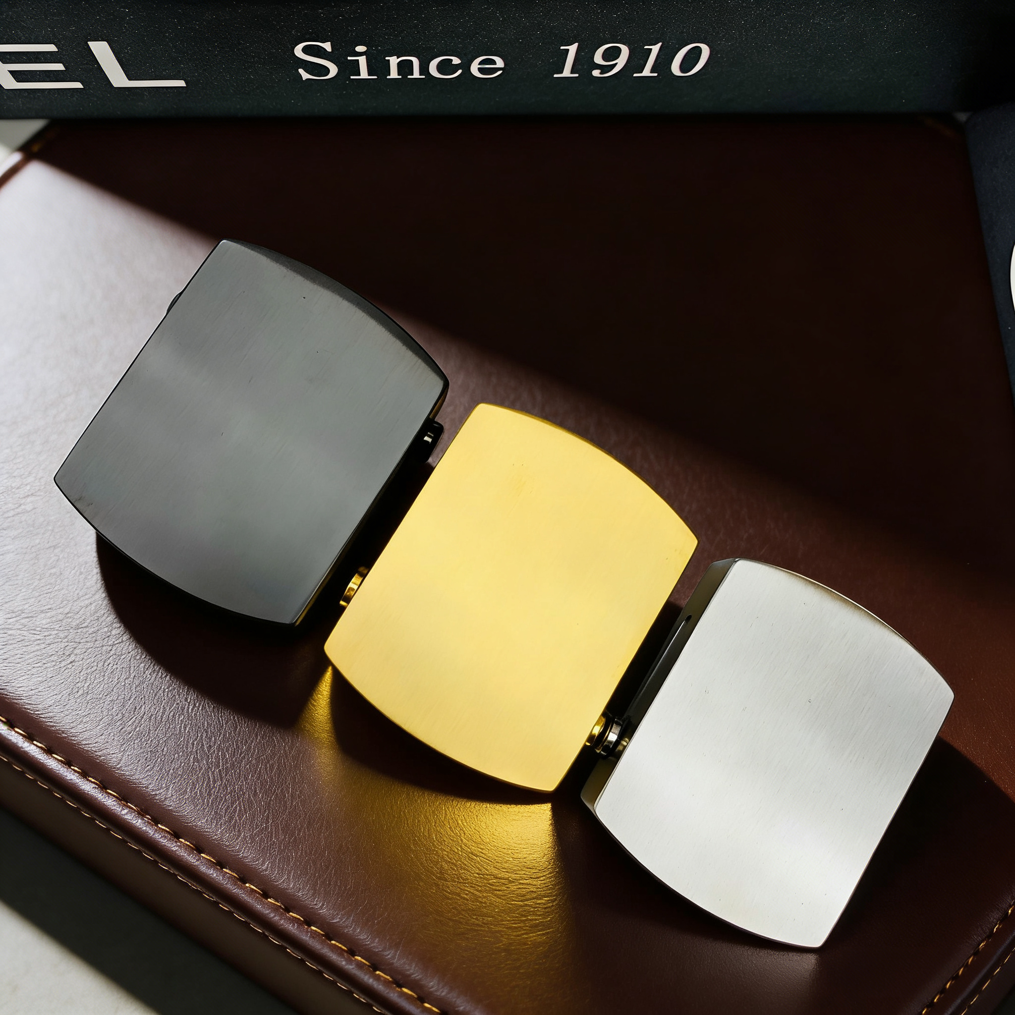 304不锈钢内穿无牙自动扣头3.8cm皮带扣男士腰带扣头单卖皮带扣头