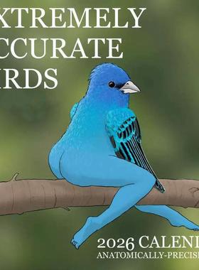 2026鸟类日A历CRALENDAR OF自主品牌 EXTEMELY CCURTE ABIRDS2026