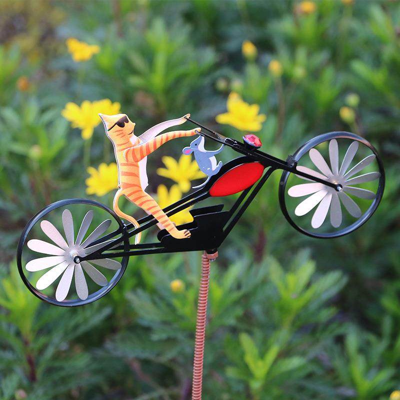 新向通蛙骑金QCI属青风车动物摩托卡车铁庭院花园装饰景观日葵