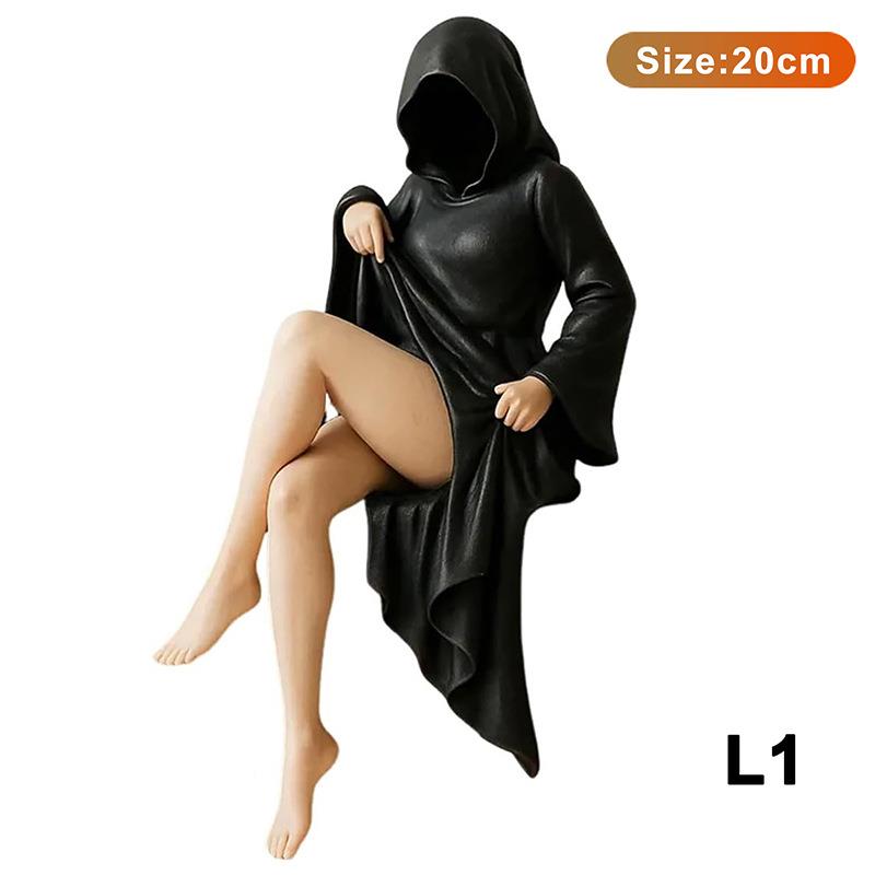 品M ySN1238striousStat新ue哥e特式神秘雕塑花园或书架装饰