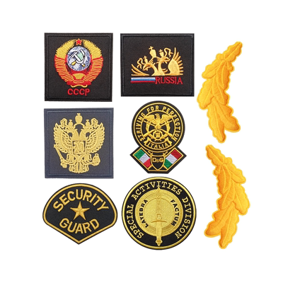 标志刺绣布贴7a全黑服装辅料老鹰