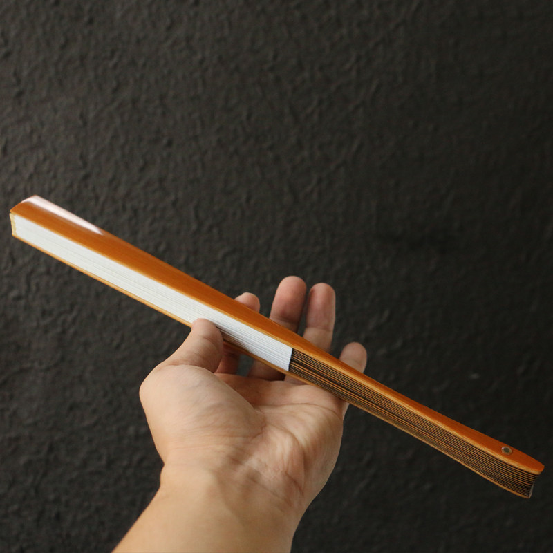 三合青全老料浙派安吉名家王伟本工精工制作燕尾老玉竹折扇竹扇