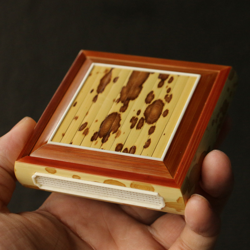 沪上名家陈湘纯手工精工制作榫卯结构大方盒黄蛉盒鸣虫器具收藏