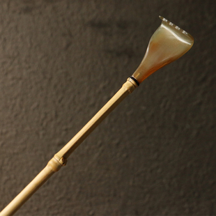 罗汉竹纯手工精工制作牛角头痒痒挠抓背神器文玩把件竹器工艺品竹