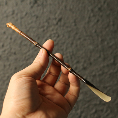 紫竹老竹根茶道茶拨茶具竹器