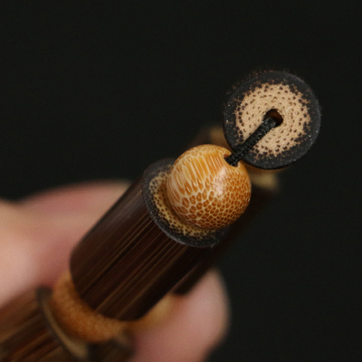 金丝竹纯手工精工镜面打磨直切工艺文玩竹器手串把件把玩文玩竹雕