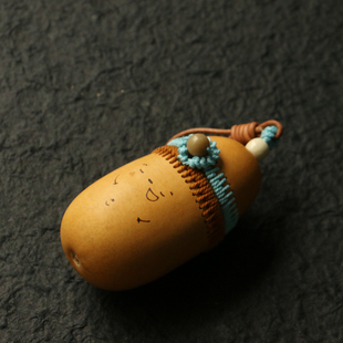 纯手工精工制作天然老葫芦烫画制作文玩收纳包把件把玩盘完