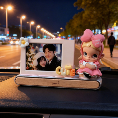 车载相框摆件情侣拍立得照片纪念相框diy生日礼物手工号码停车牌