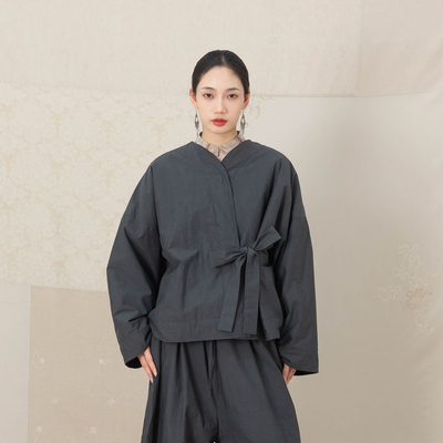 大拙时装解构穿搭茧型廓体棉衣