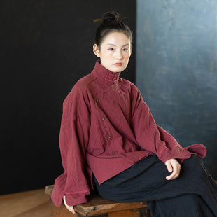 欧阳娜娜同款大拙东方美学古典汉元素立领盘扣斜襟宽舒外套220713