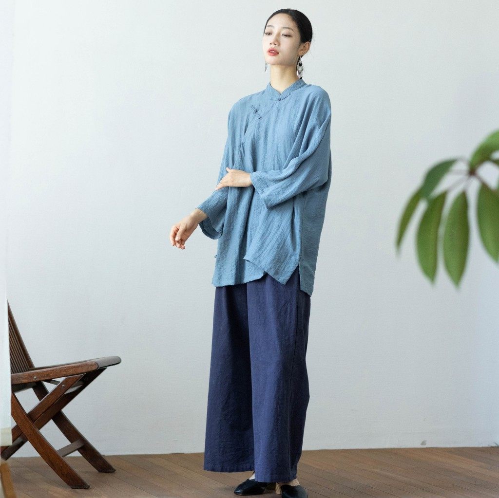 大拙植物系穿搭古典典雅斜襟盘扣立领国风氧气感纯色衬衫221128,女装/女士精品,衬衫,淘宝优惠券,粉丝福利购,淘宝优惠卷