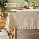 棉麻日式 桌布长方形餐桌茶几简约布艺亚麻高级台布餐桌布 轻奢新款