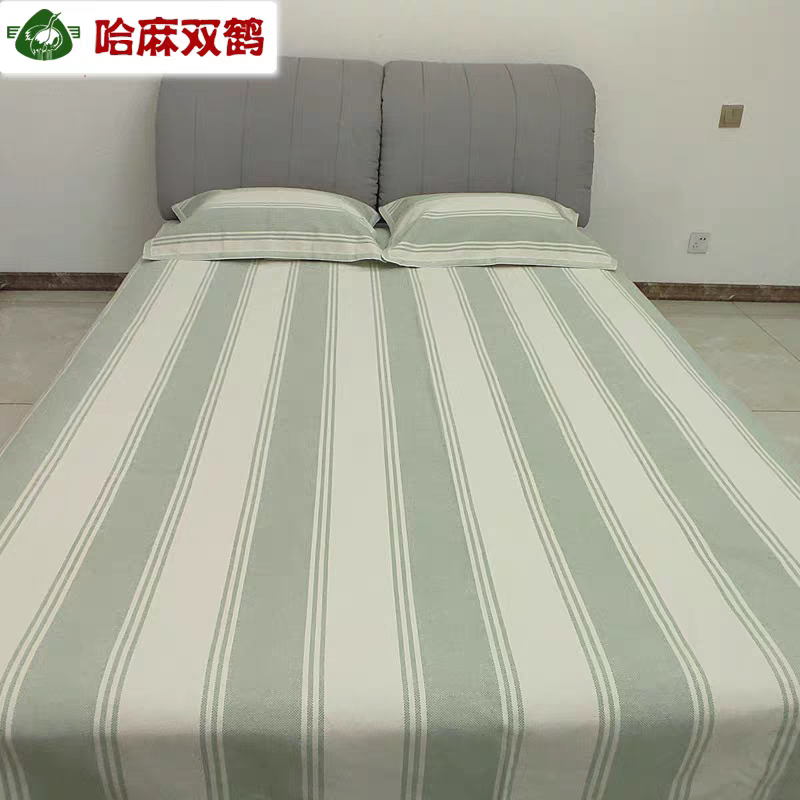 哈麻双鹤三经加厚凉席