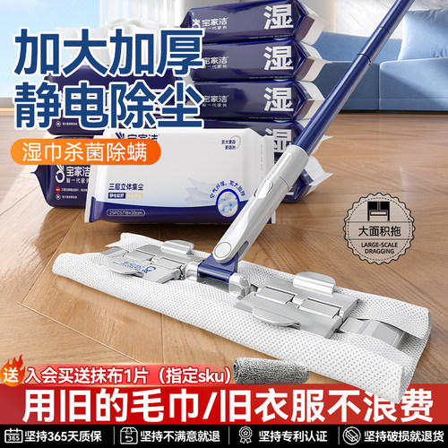 夹布拖把打扫大扫除干湿俩用除螨