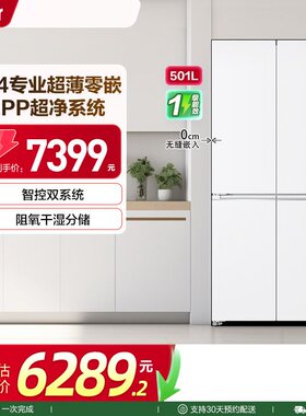 Haier/海尔 BCD-501WGHTDC4JWU1双系统制冰超薄零嵌式双系统冰箱