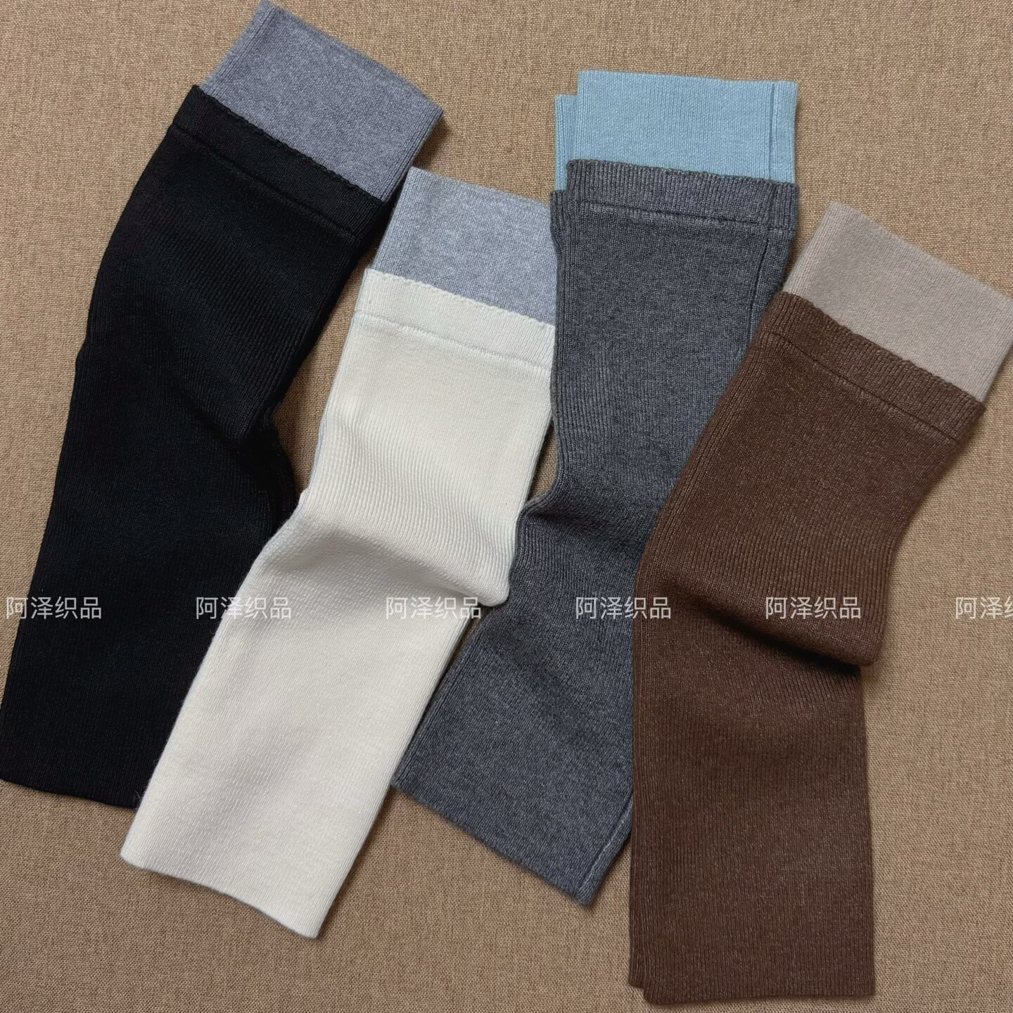 复古的层次感~拼色百搭羊毛保暖小腿袜套ins潮袜女简约韩长筒堆堆,女士内衣/男士内衣/家居服,中筒袜,淘宝优惠券,粉丝福利购,淘宝优惠卷