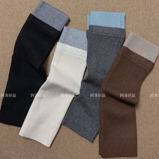复古的层次感~拼色百搭羊毛保暖小腿袜套ins潮袜女简约韩长筒堆堆