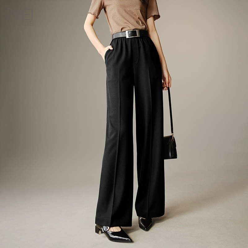 晚白【断码清仓】2026春高腰裤子阔腿裤女【不含腰带】,女装/女士精品,休闲裤,淘宝优惠券,粉丝福利购,淘宝优惠卷