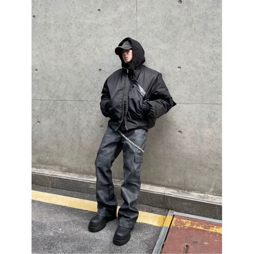PunkFK3m新雪丽棉冬季降落伞外套
