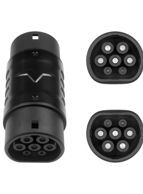 国标转欧标充电枪转接头新款电动汽车GBT toType2转接头