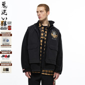 外套 ONIARAI 鬼洗秋冬西方飞龙真两件摇粒绒刺绣男士 B340161