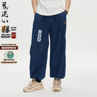 中性 ONIARAI 棒系列达摩刺绣宽松牛仔裤 新品 25N4407 鬼洗25秋季