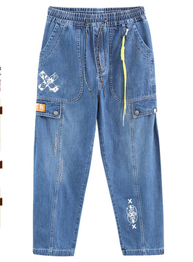 oniarai鬼洗 春夏地藏忍法帐可调节脚口休闲男士工装裤 21J4408