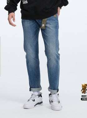 ONIARAI/鬼洗25秋季新品logo绣花小弯腿牛仔裤男式休闲 24B3405