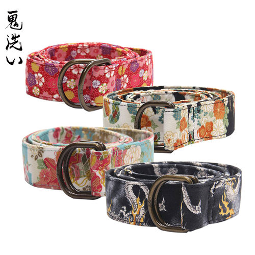 ONIARAI新品花布长腰带潮流