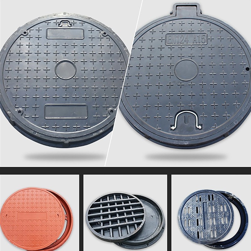 方形覆合树脂井盖雨水污水弱电阴井盖板下水道塑料窨井盖圆形市政