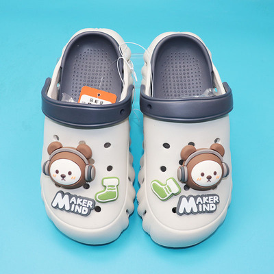 明芽女EVA包头沙滩洞洞鞋