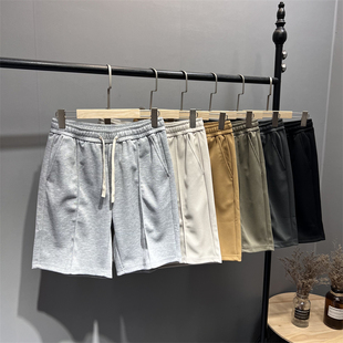 男士 夏季 时尚 松紧腰宽松运动休闲短裤 高端Z系 五分裤 纯色百搭