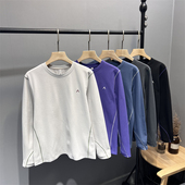 重磅山系 情侣 T恤打底衫 功能性面料 秋冬男女撞色加绒速干长袖