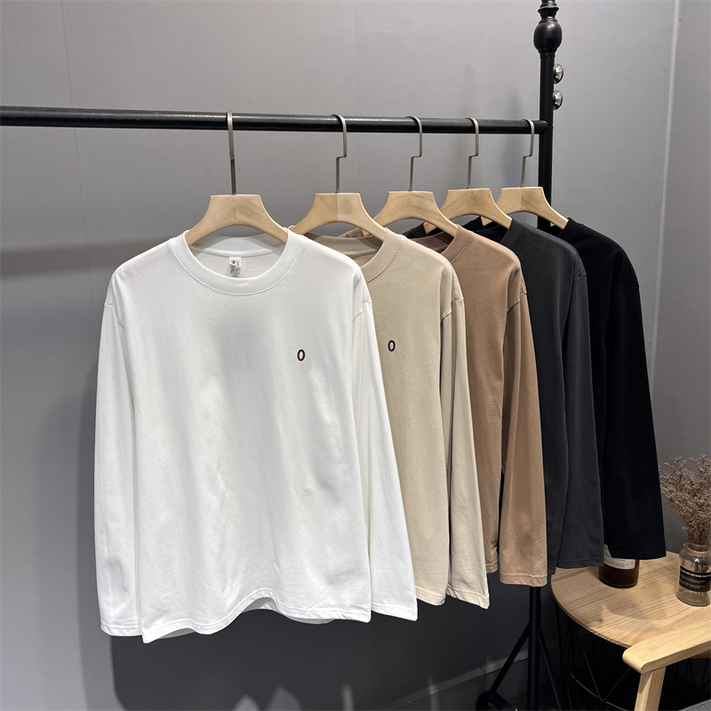 情侣款！全棉7A抗菌！秋冬男女纯色立体裁剪长袖打底衫百搭T恤潮