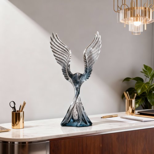 创意渐变透明树脂模型摆件