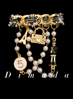 D.M.D/迪曼达复古小香风胸针高档女轻奢时尚胸花别针大衣西服配饰