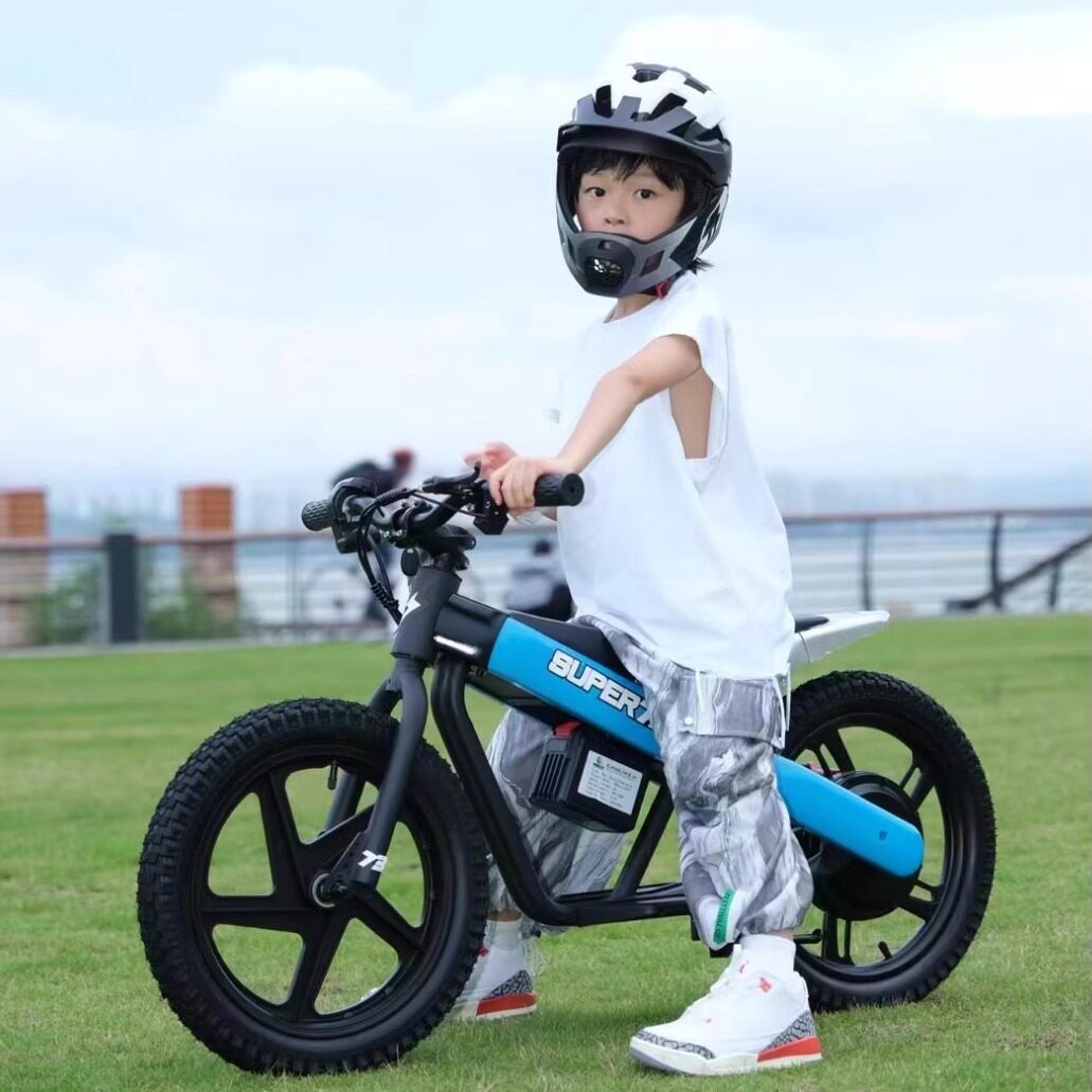 鹏音伴super73儿童电动平衡 车 自行 车 二合一儿童电动小孩电动自行 车摆件饰品