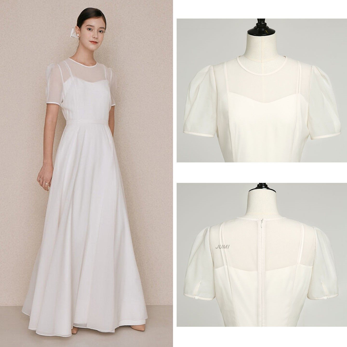 BAU短袖蕾丝连衣裙年会礼服2025轻奢知性透明肩袖连衣裙公主裙,女装/女士精品,连衣裙,淘宝优惠券,粉丝福利购,淘宝优惠卷