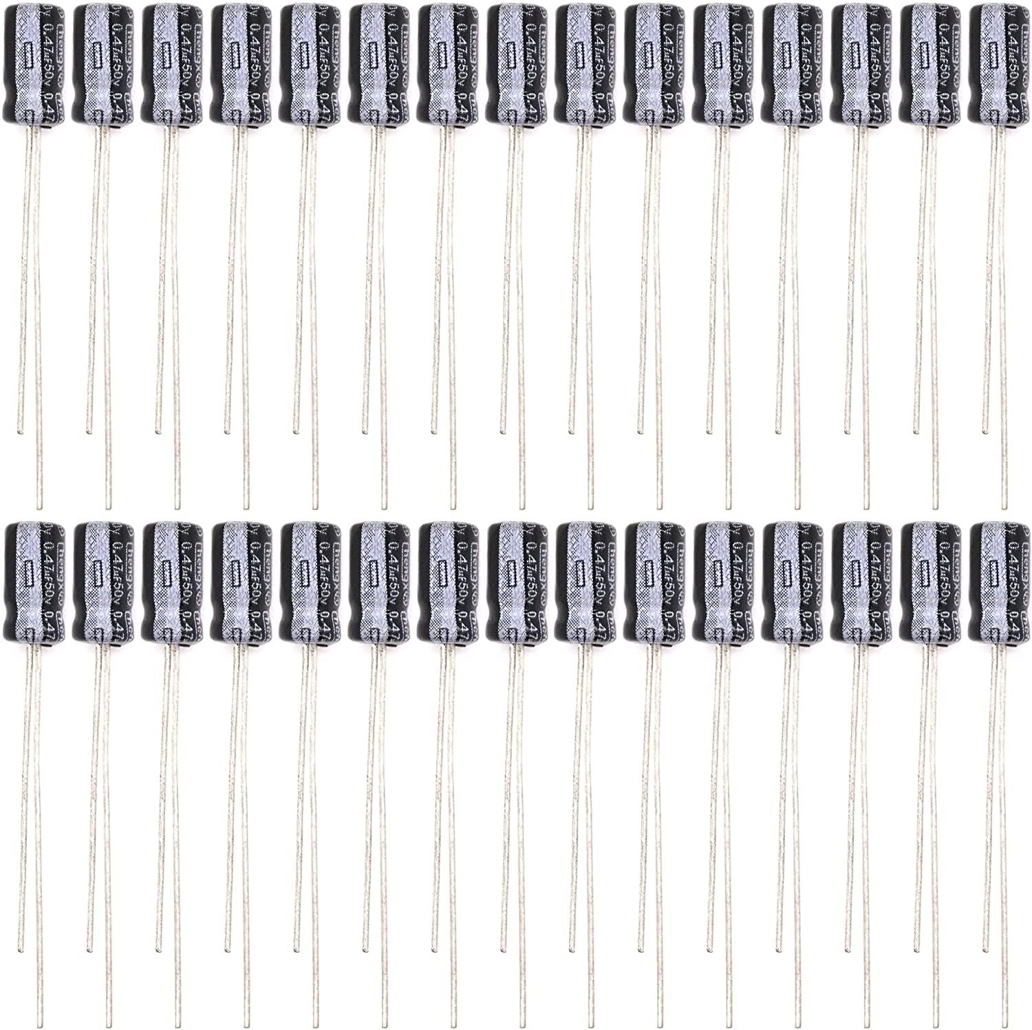 30个0.47uF 50V 4x8（毫米）电容器